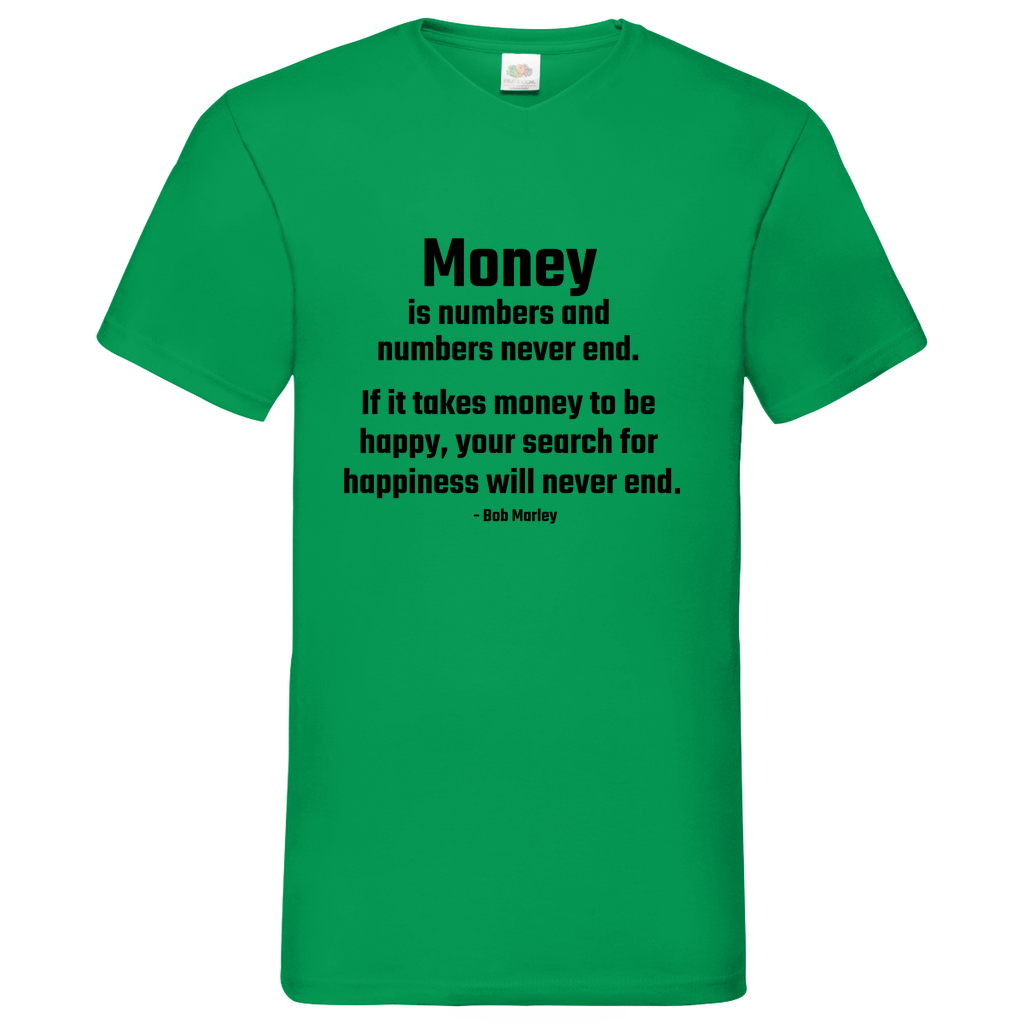 Money- V-Neck T-Shirt bright