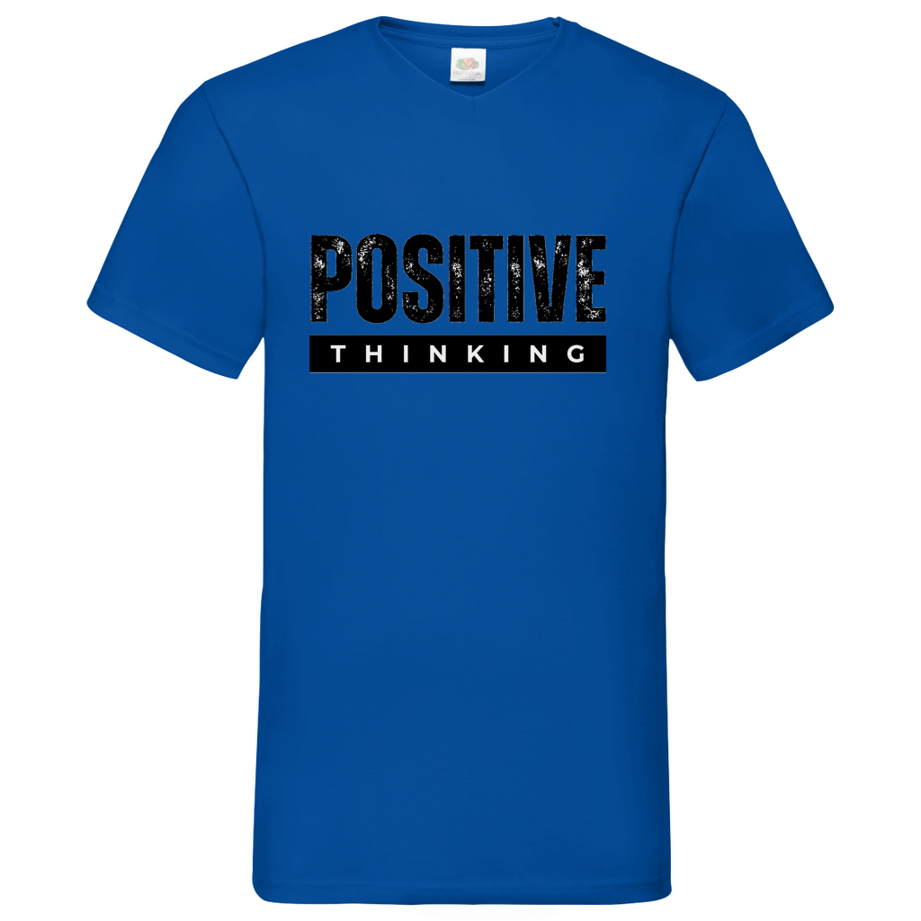 Positive Thinking - V-Neck T-Shirt bright