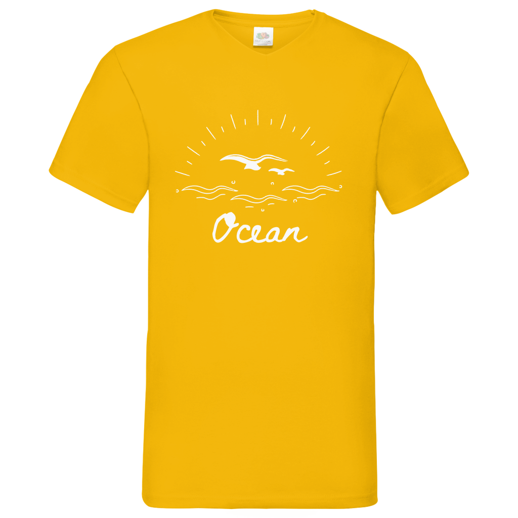 Ocean - V-Neck T-Shirt - dark