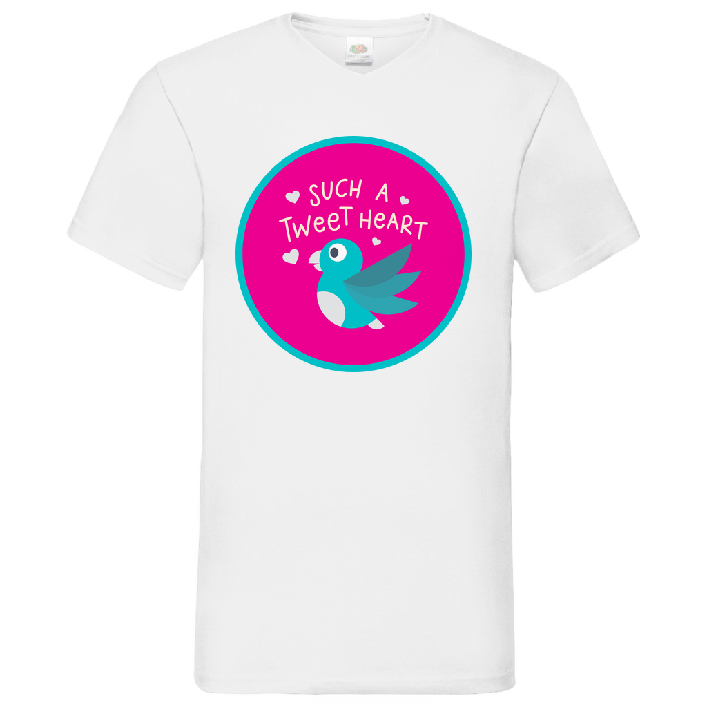 Tweet Herat - V-Neck T-Shirt