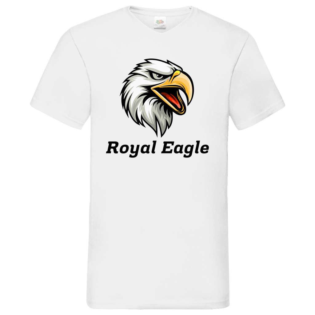 Eagle - V-Neck T-Shirt - bright