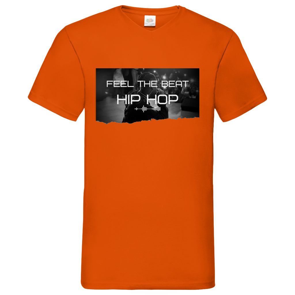 Feel HipHop - V-Neck T-Shirt bright