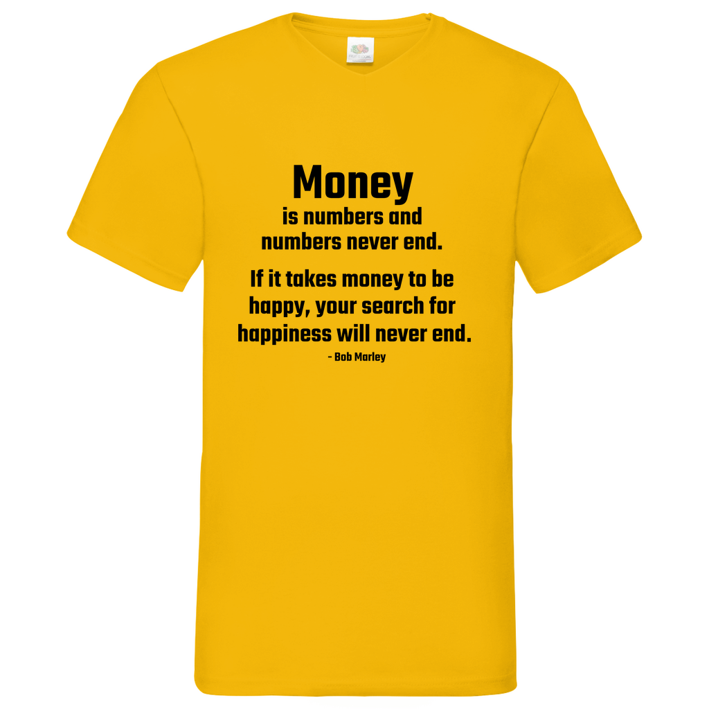 Money- V-Neck T-Shirt bright