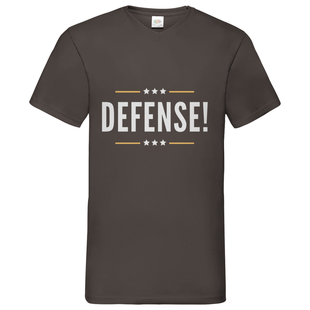 Defense - V-Neck T-Shirt dark