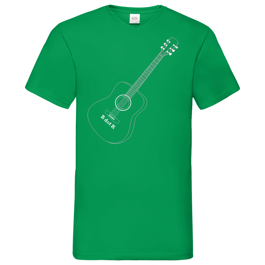 B dot K eco guitar - V-Neck T-Shirt dark
