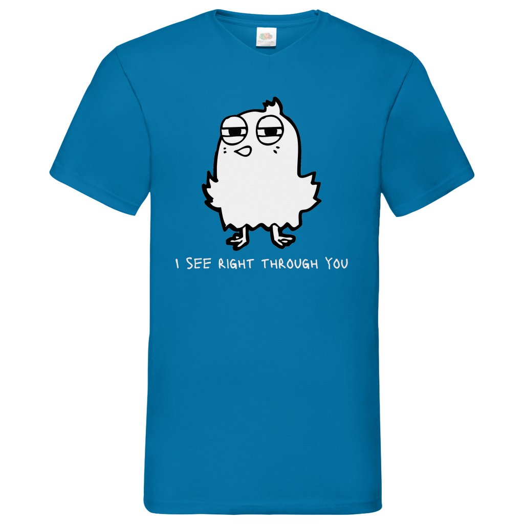 See you Bird - V-Neck T-Shirt - dark