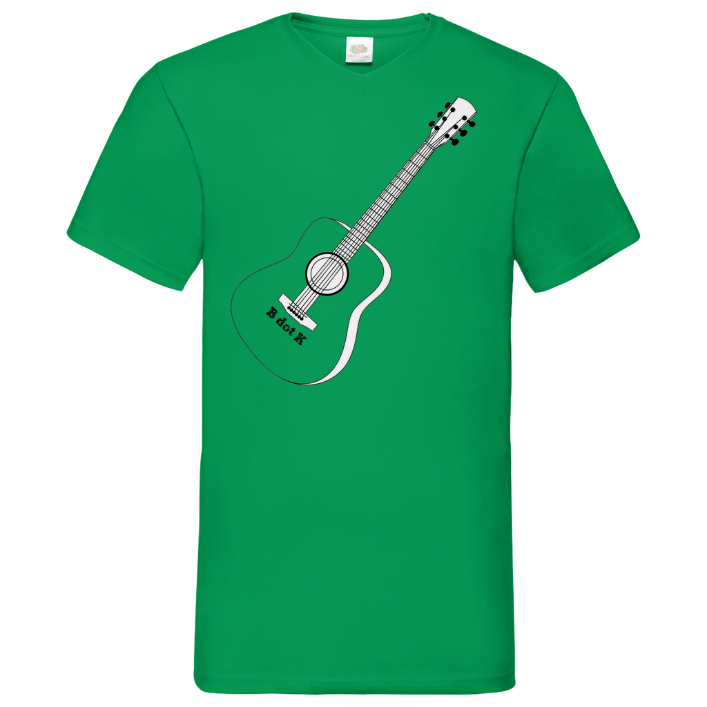 B dot K eco guitar - V-Neck T-Shirt bright