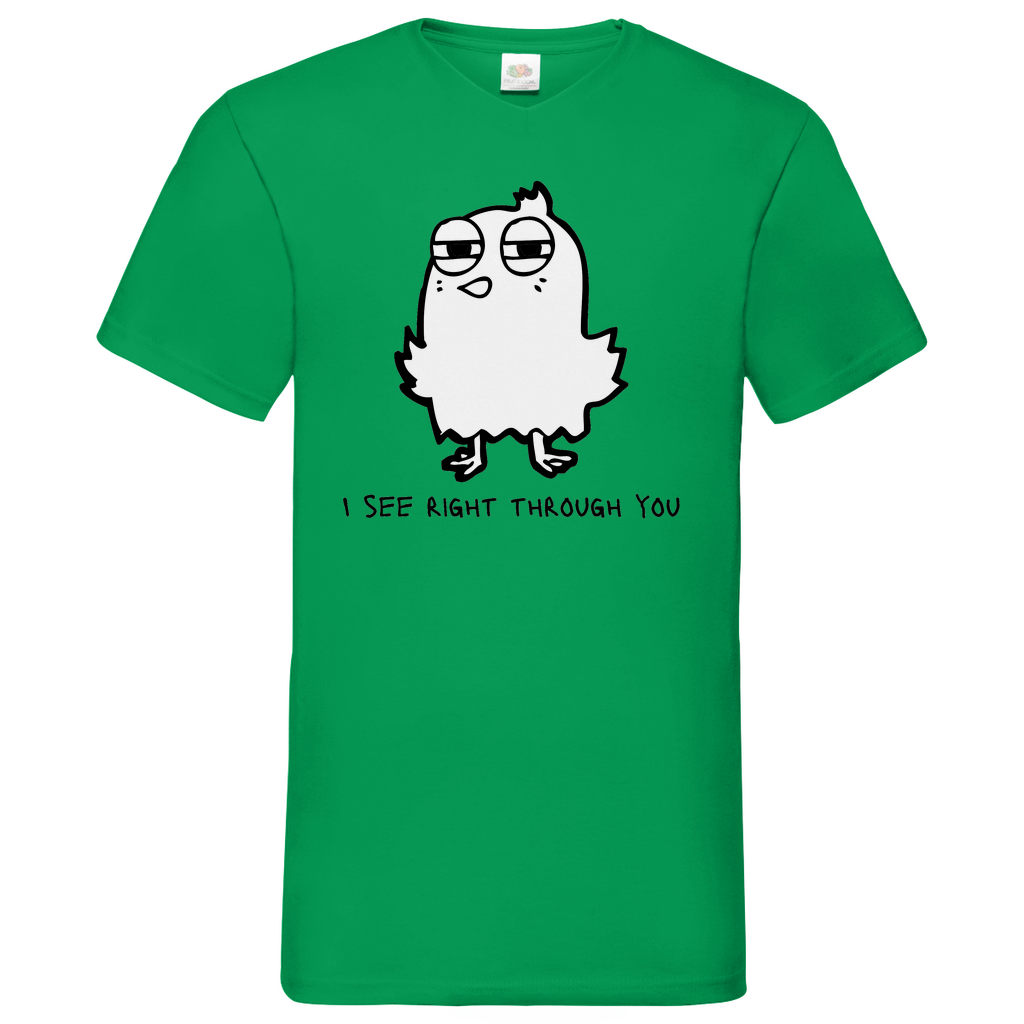 See you Bird - V-Neck T-Shirt - bright