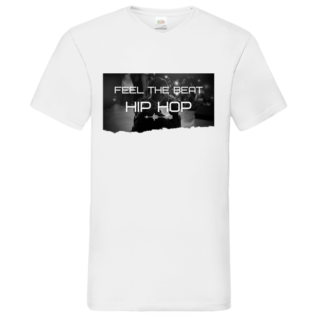 Feel HipHop - V-Neck T-Shirt bright