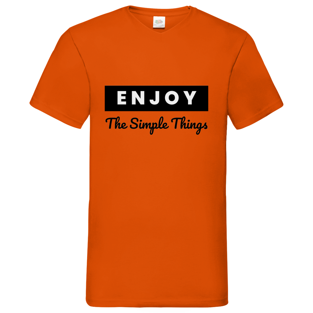Think out of the Box- V-Neck T-Shirt dark