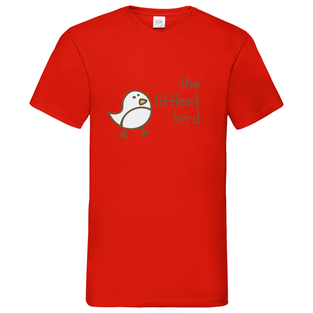 Littlest Bird- V-Neck T-Shirt - bright