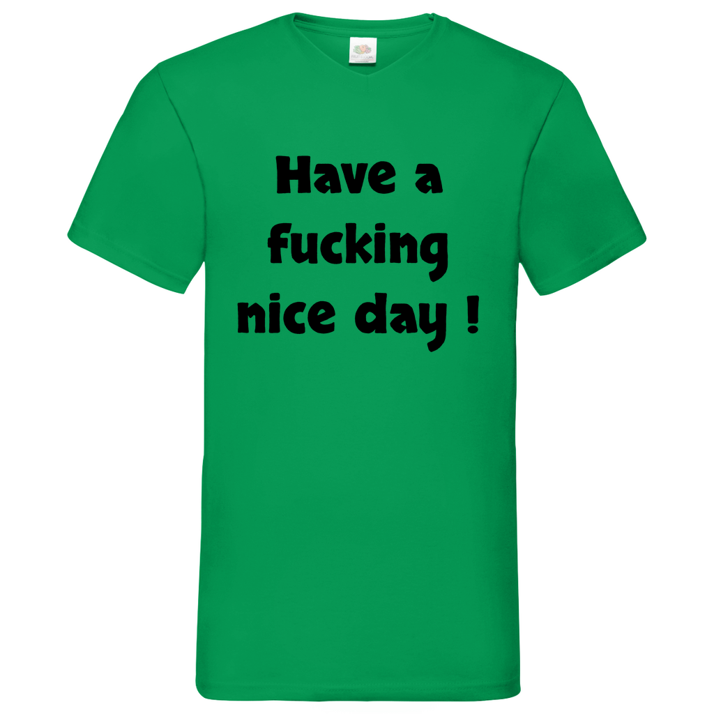Nice day - V-Neck T-Shirt bright