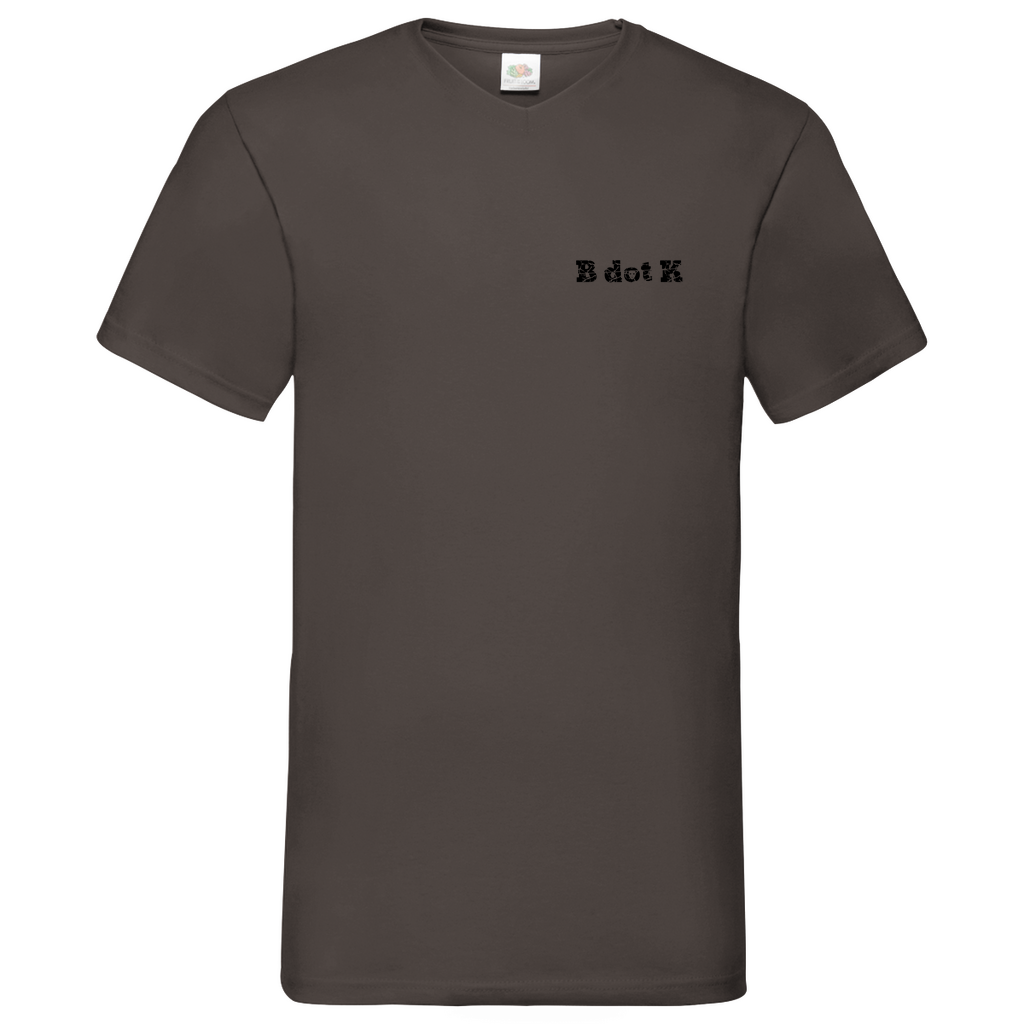 B dot K eco Mask back - V-Neck T-Shirt bright