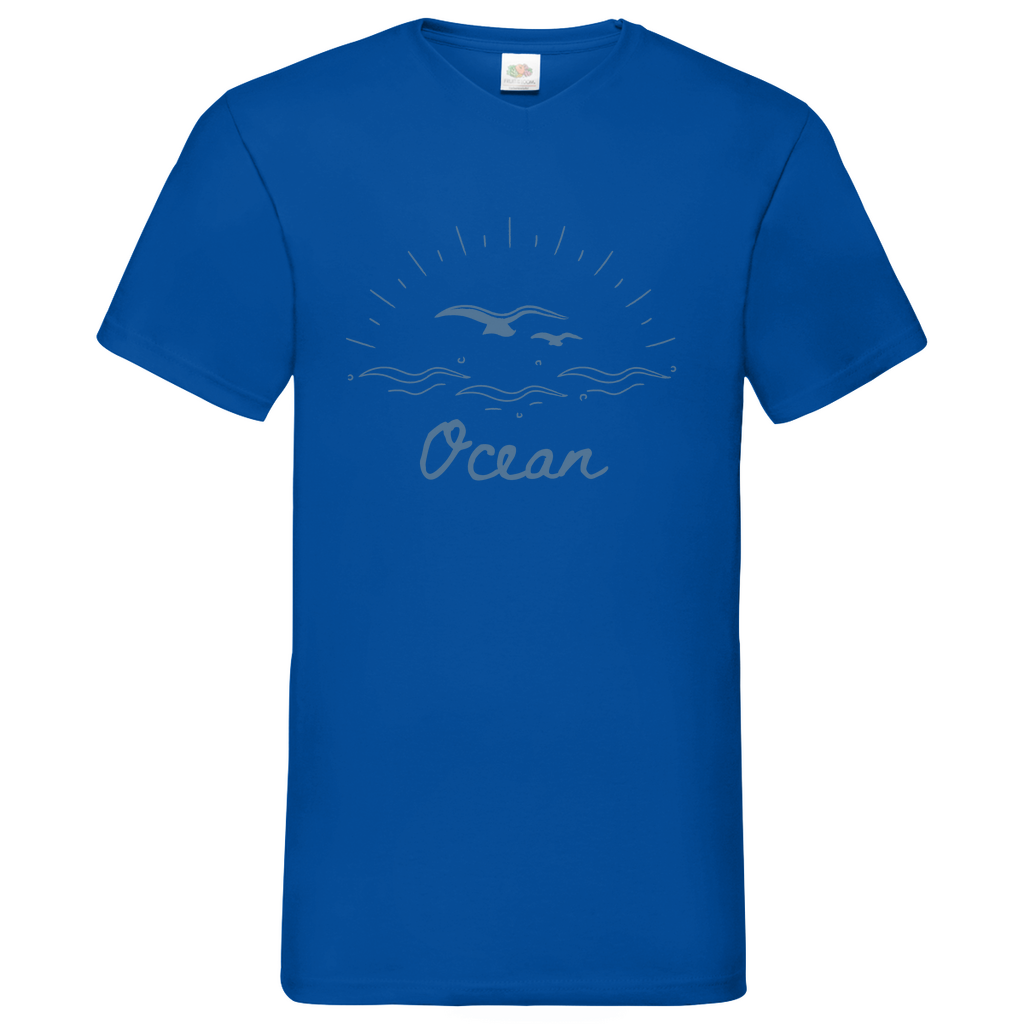 Ocean - V-Neck T-Shirt - bright