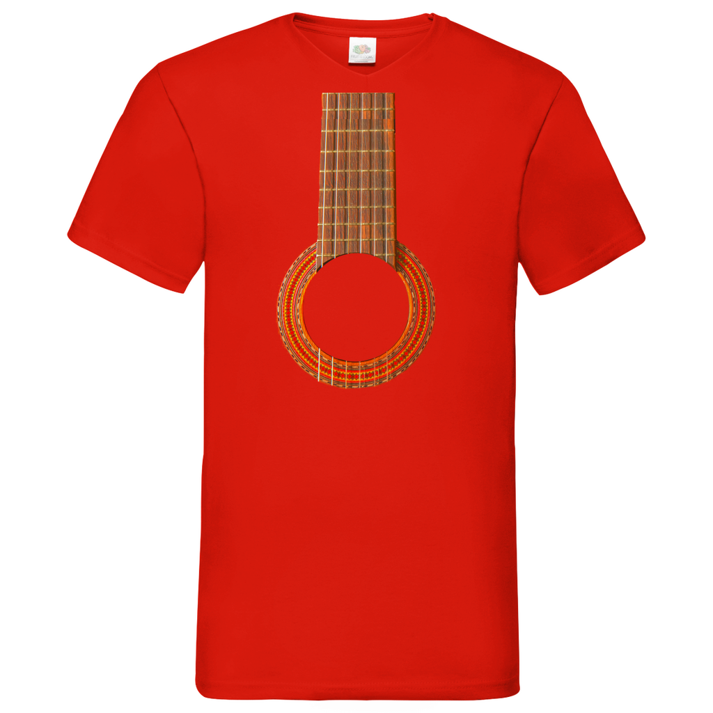 Guitar - V-Neck T-Shirt bright