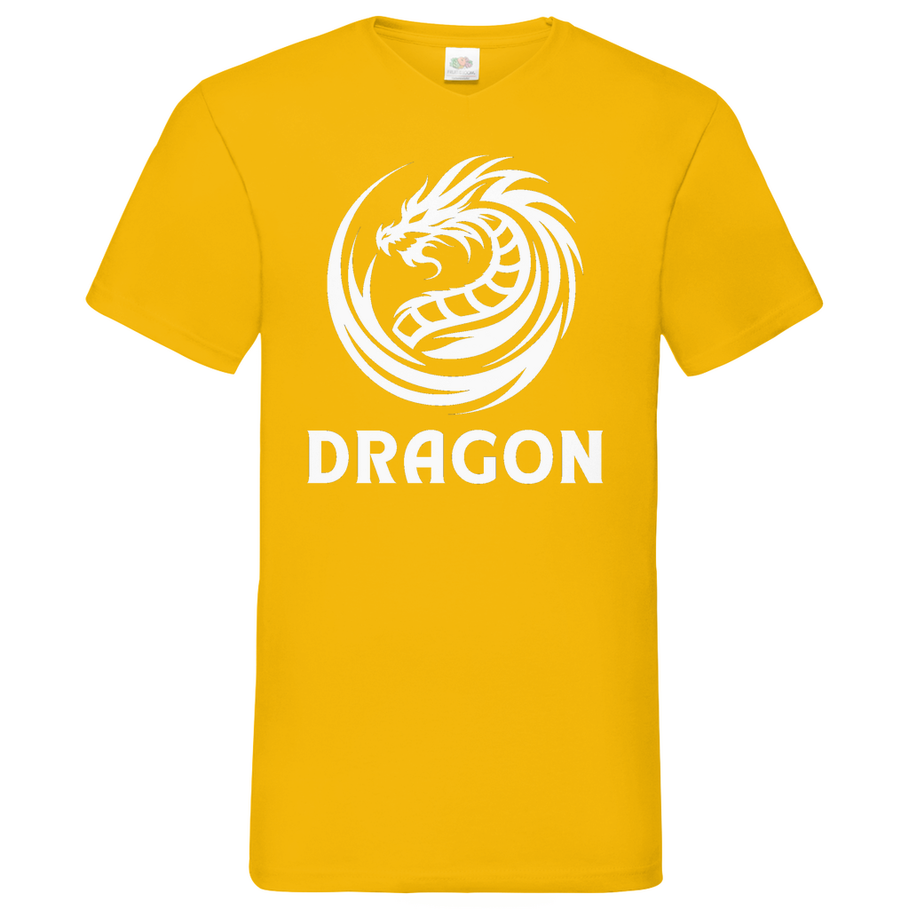 Dragon - V-Neck T-Shirt - dark