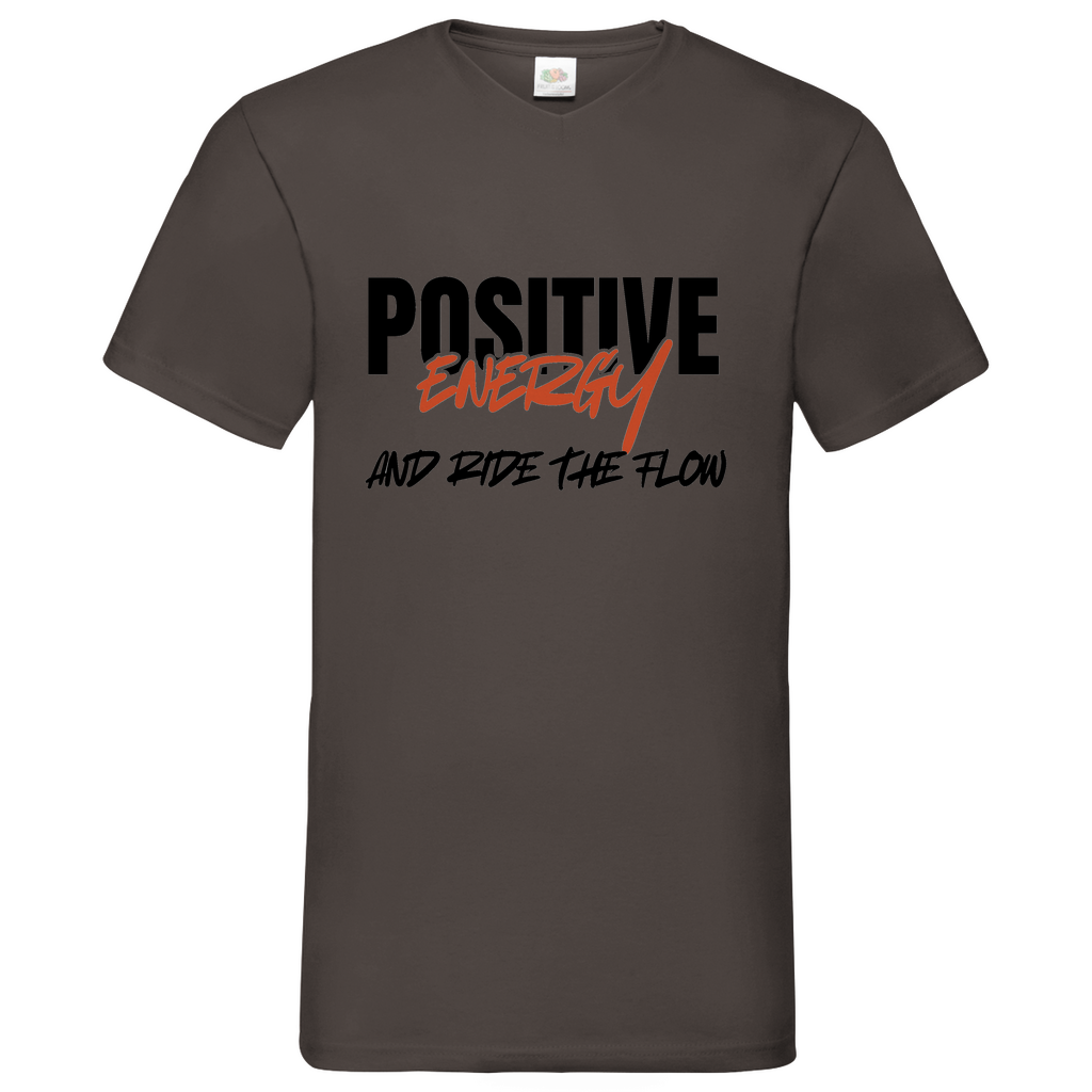 Positive Energy- V-Neck T-Shirt dark