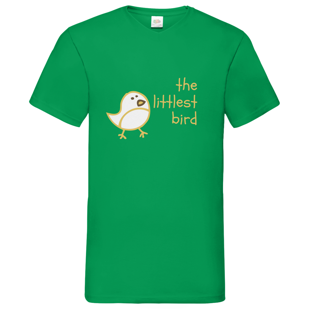 Littlest Bird- V-Neck T-Shirt - dark
