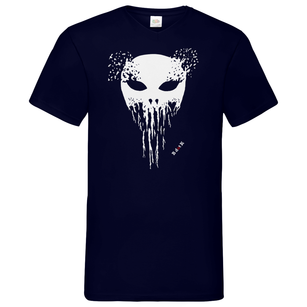 B dot K eco Mask wrecked - V-Neck T-Shirt dark