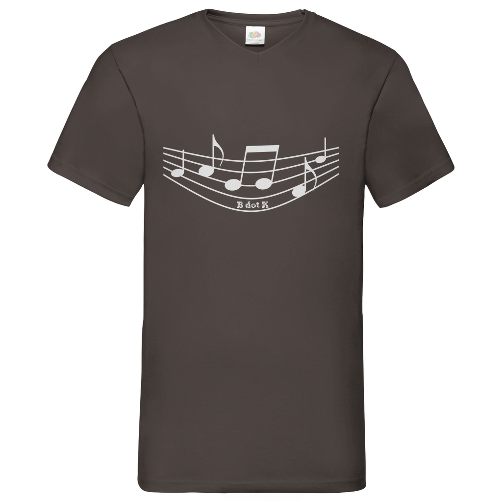 B dot K eco sound - V-Neck T-Shirt dark