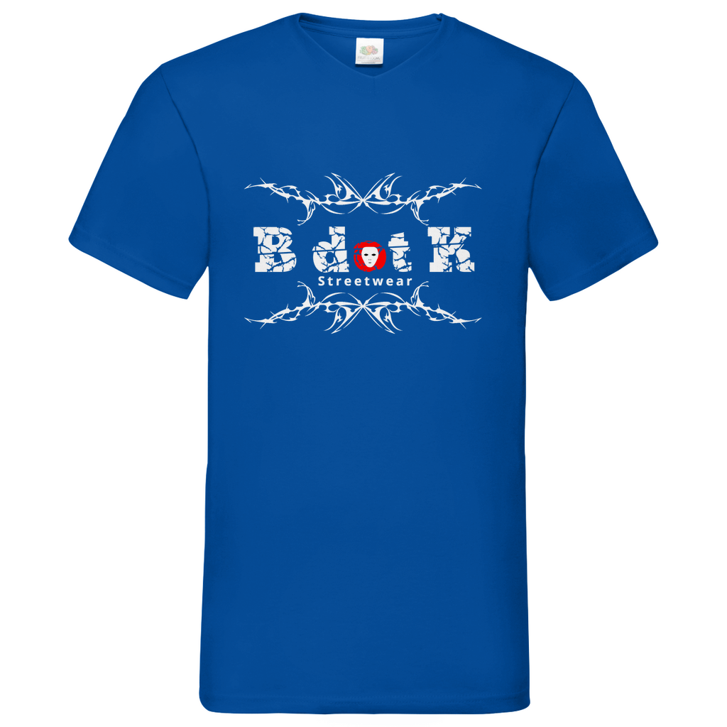 B dot K Streetware - V-Neck T-Shirt - dark