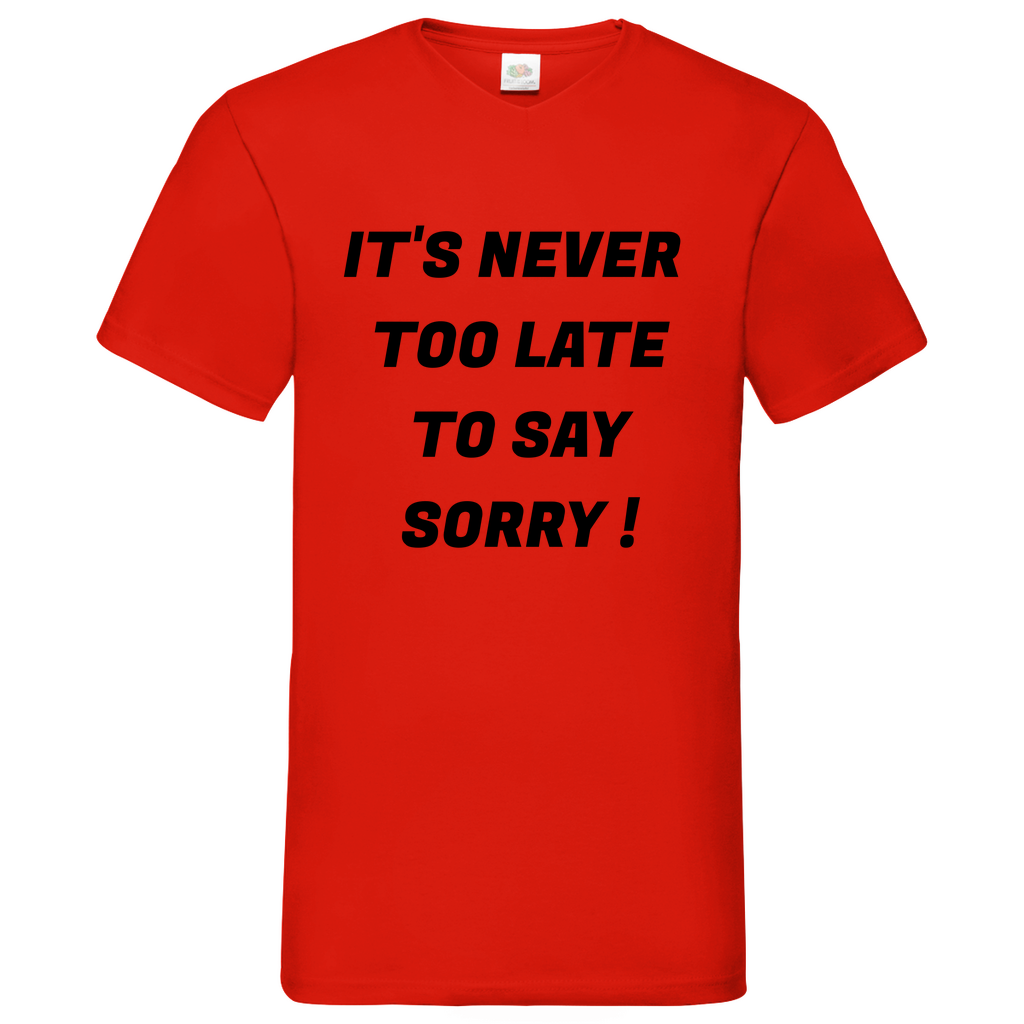 Sorry - V-Neck T-Shirt bright