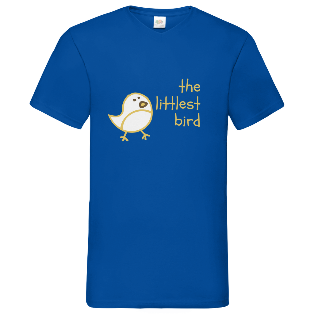 Littlest Bird- V-Neck T-Shirt - dark