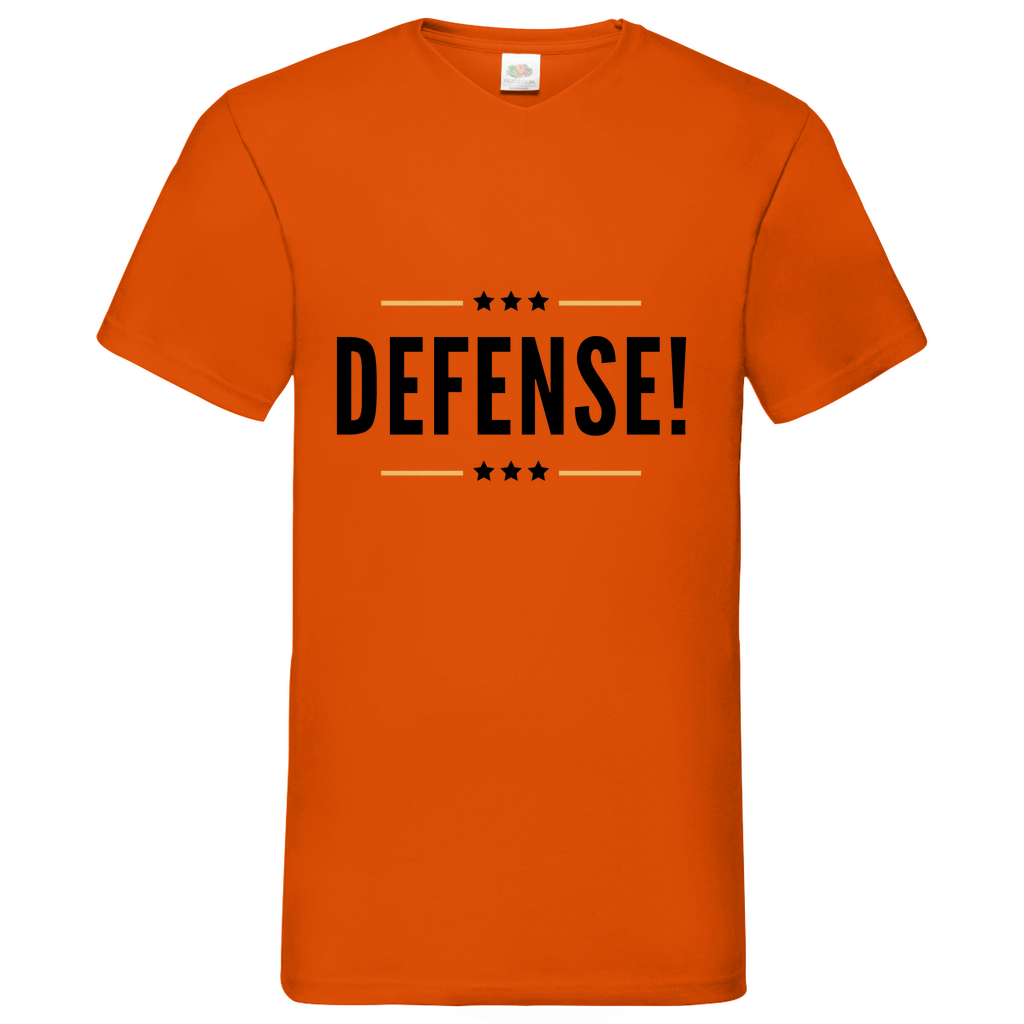 Defense - V-Neck T-Shirt bright