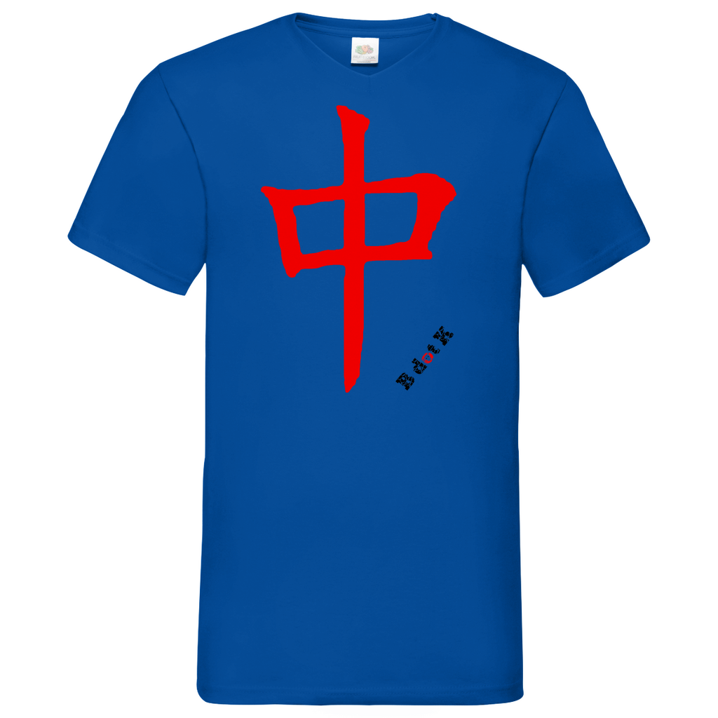 B dot K eco Red Dragon - V-Neck T-Shirt bright