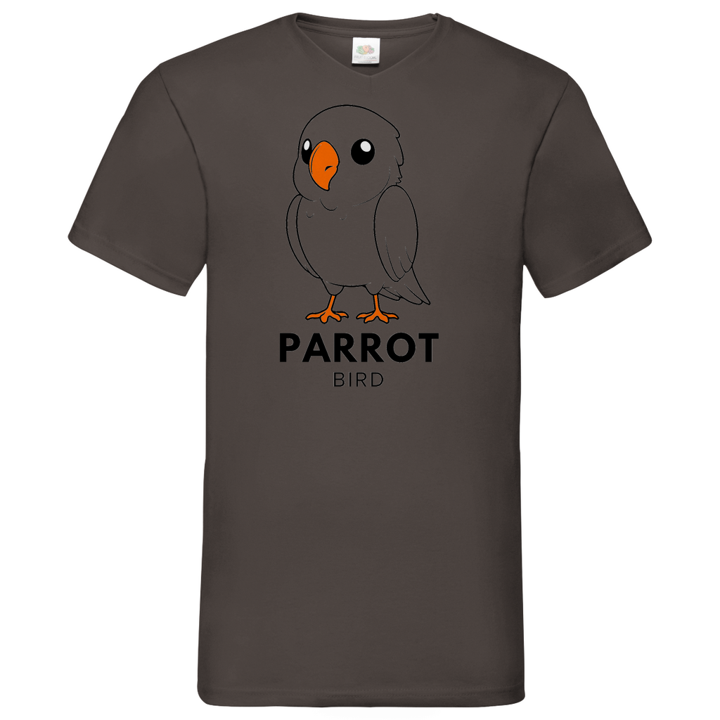 Parrot - V-Neck T-Shirt - bright