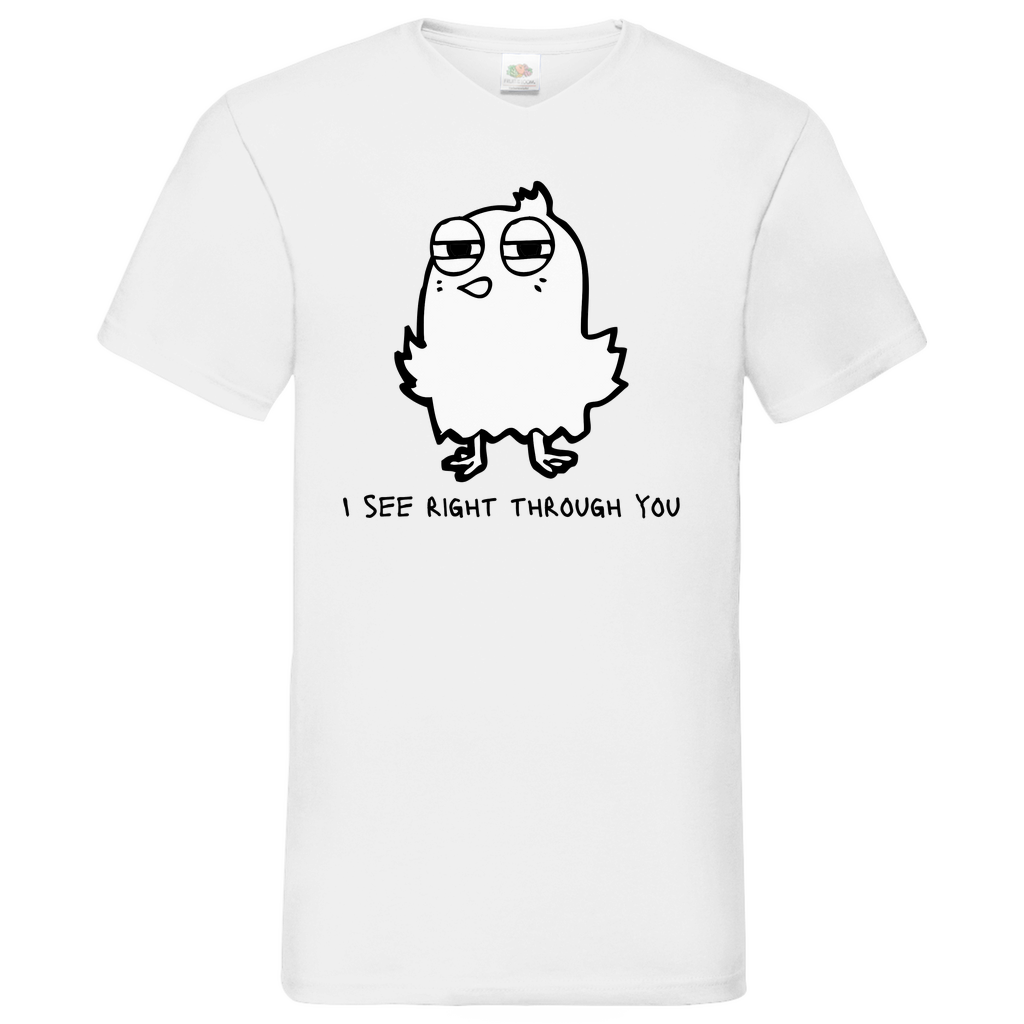 See you Bird - V-Neck T-Shirt - bright