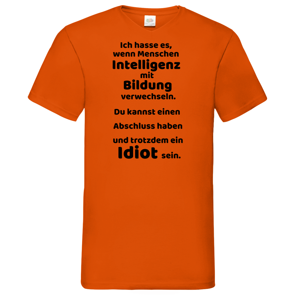 Bildung - V-Neck T-Shirt bright