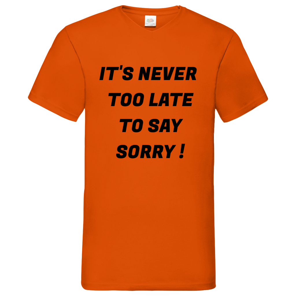 Sorry - V-Neck T-Shirt bright