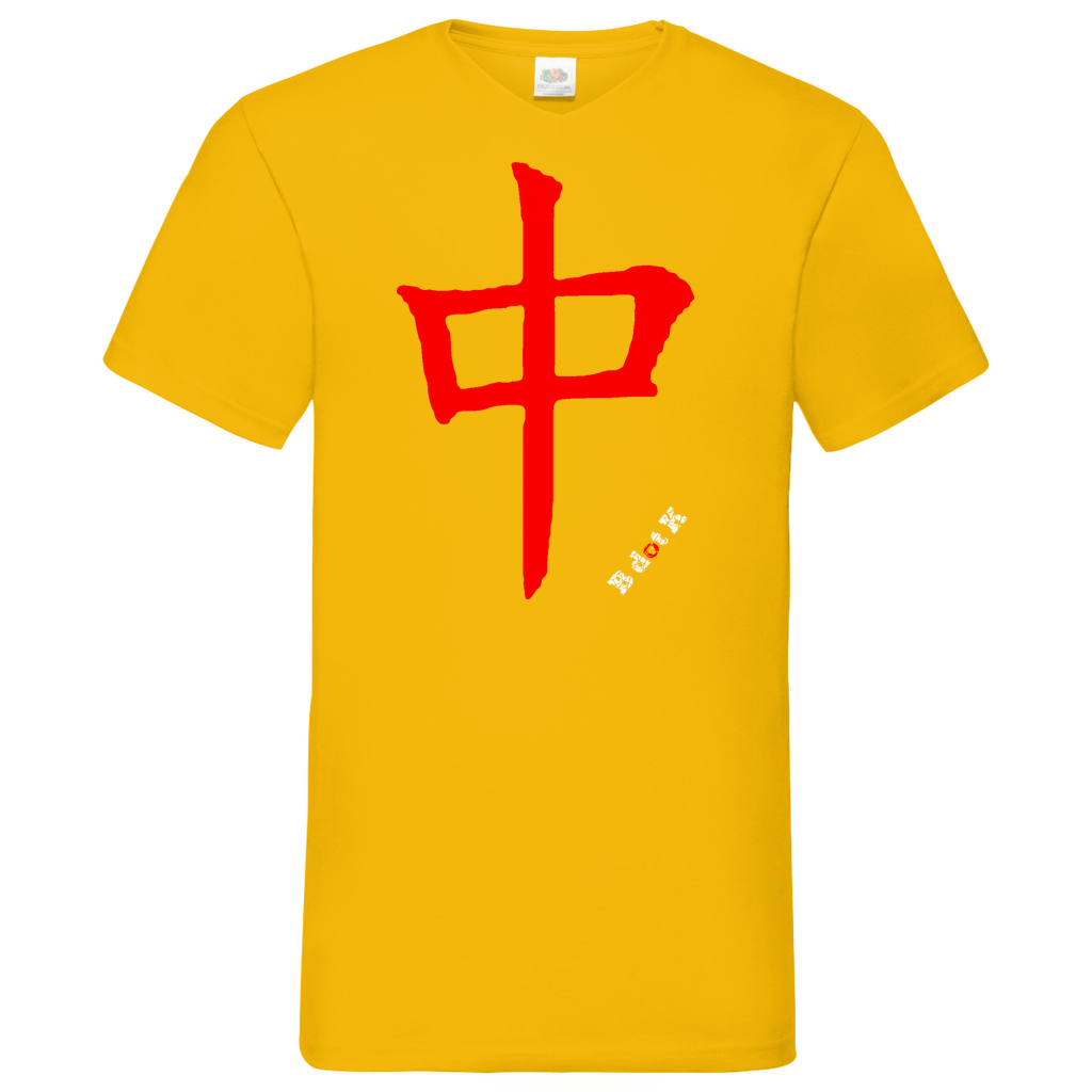 B dot K eco Red Dragon - V-Neck T-Shirt dark