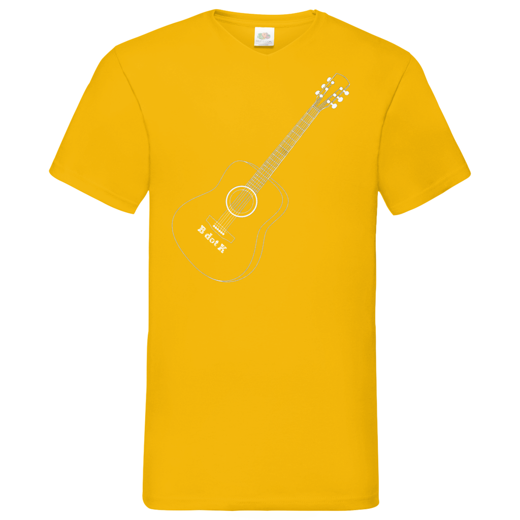 B dot K eco guitar - V-Neck T-Shirt dark