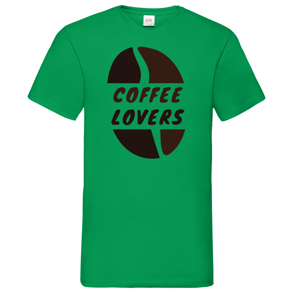 Coffee Lovers - V-Neck T-Shirt dark