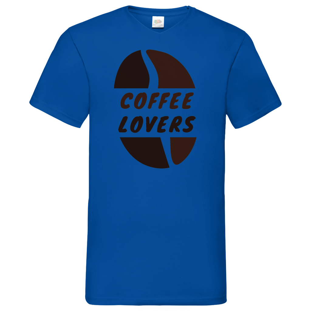 Coffee Lovers - V-Neck T-Shirt dark