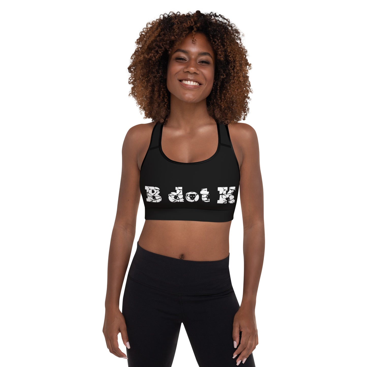 Padded sports Top - B dot K black/white