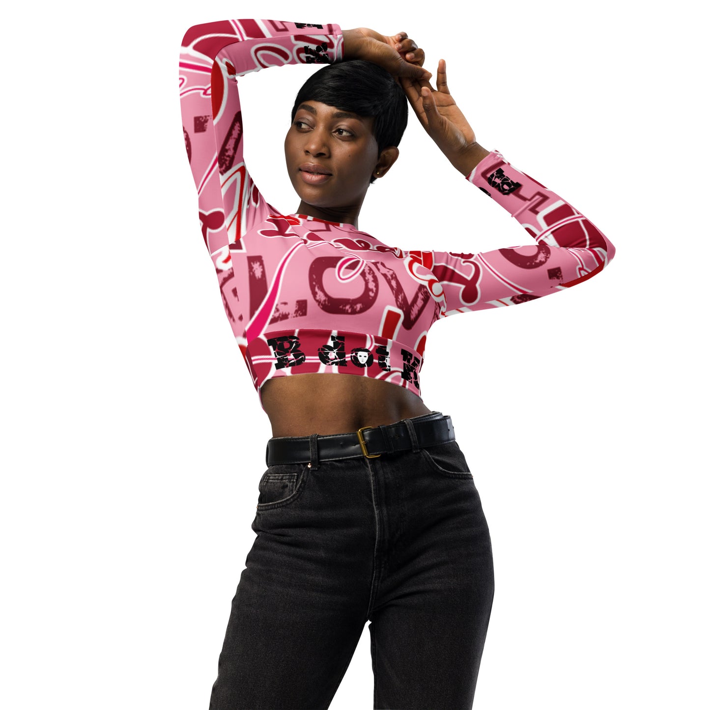 Crop-Top long-sleeve - Love B dot K