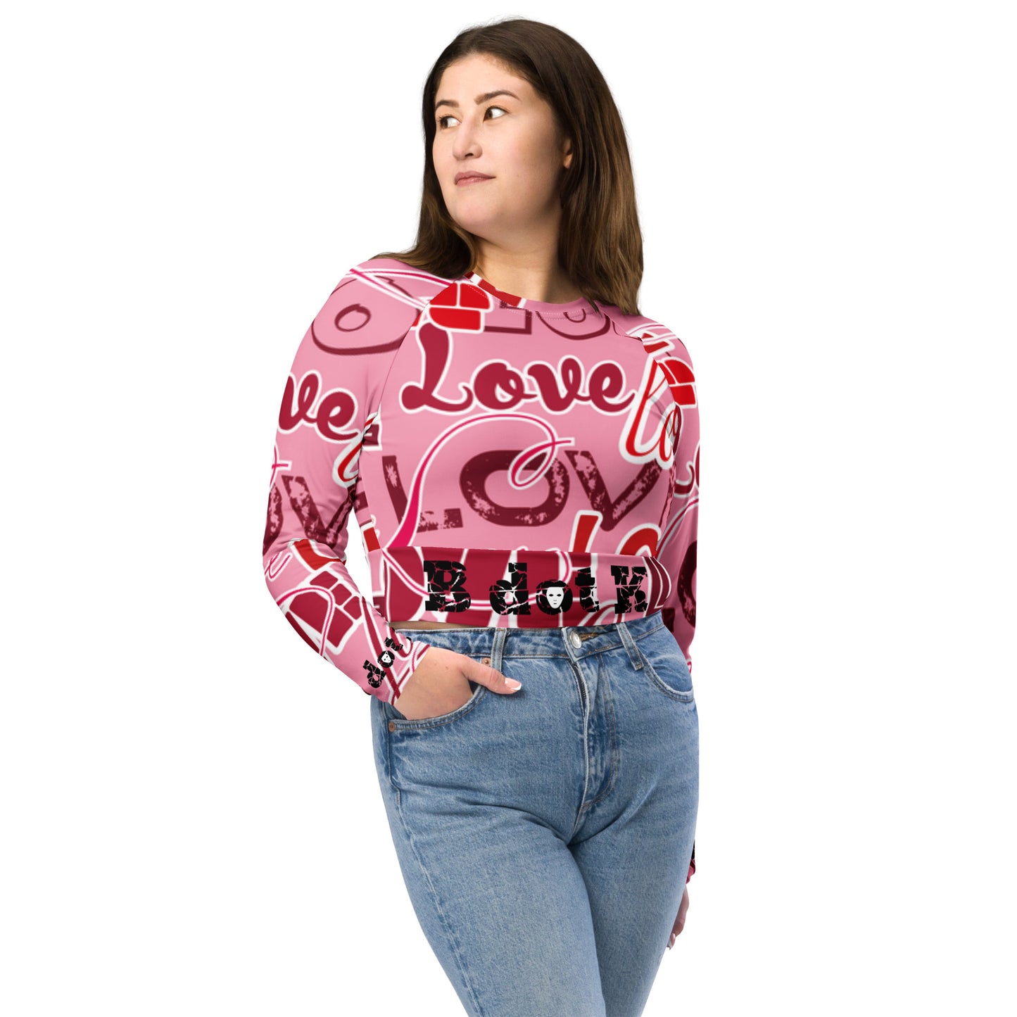 Crop-Top long-sleeve - Love B dot K