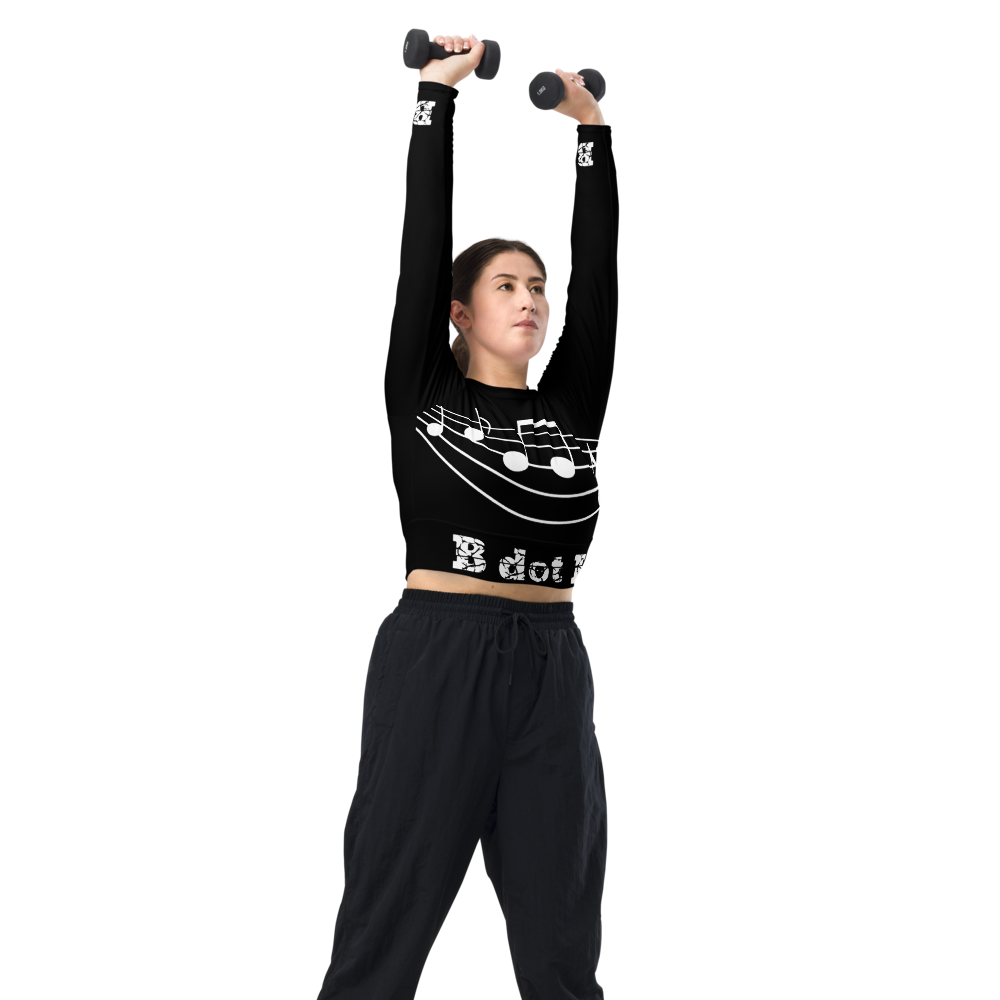 Crop-Top long-sleeve Sound - B dot K black