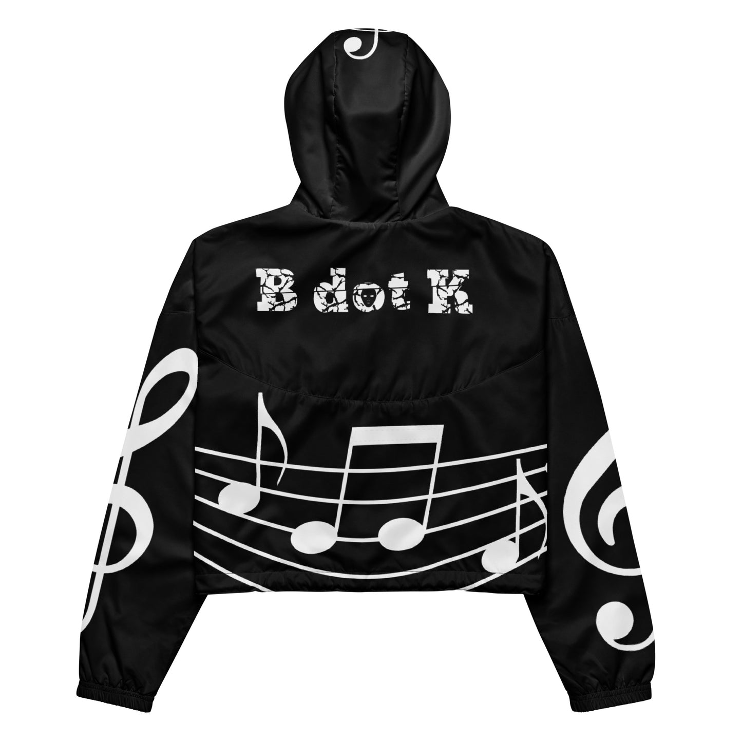 Cropped windbreaker Sound B dot K black