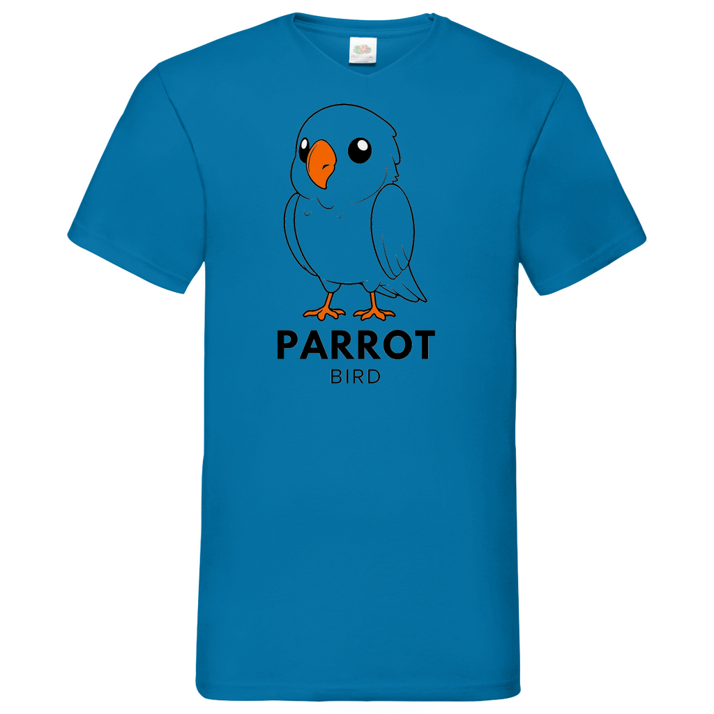 Parrot - V-Neck T-Shirt - bright