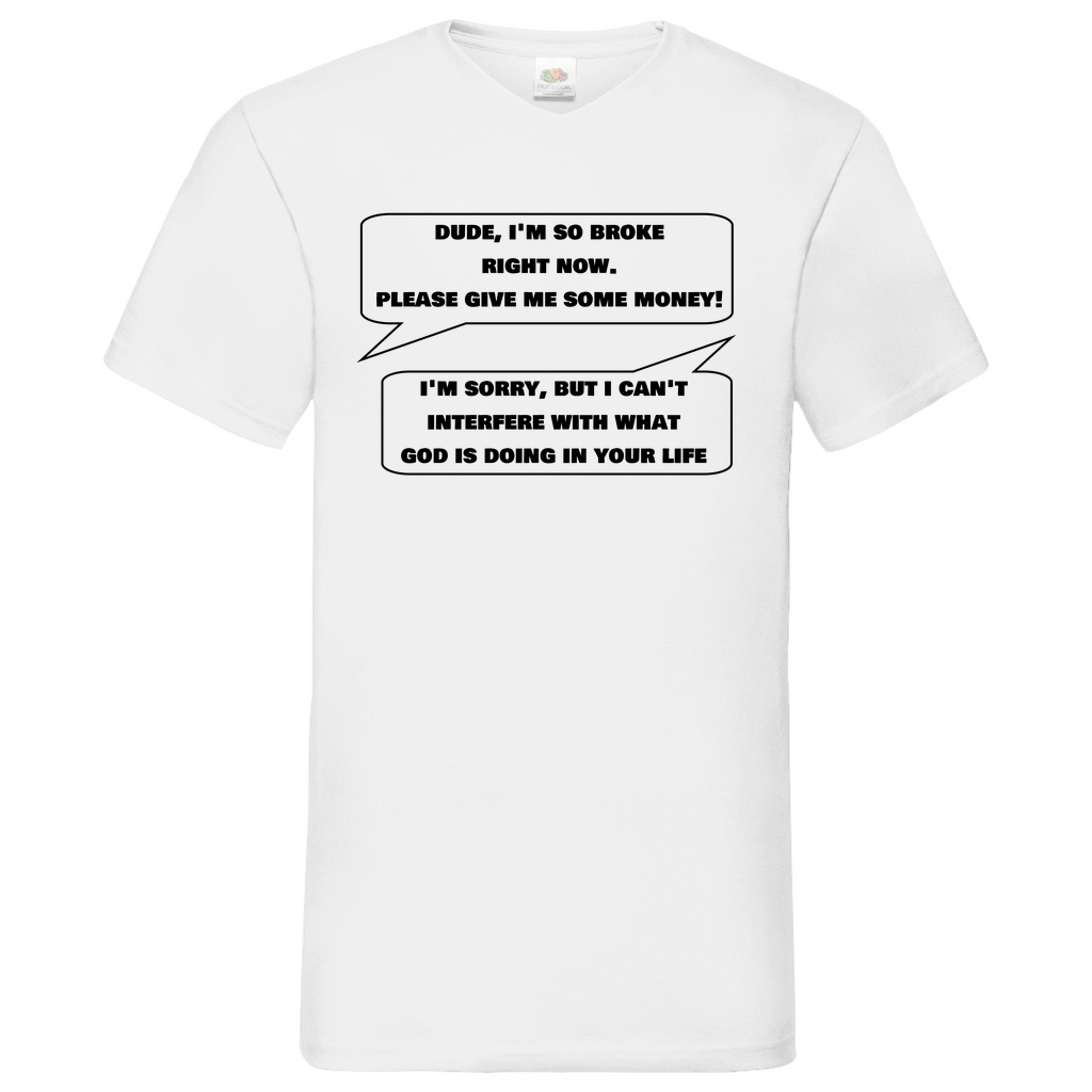 Dude - V-Neck T-Shirt bright