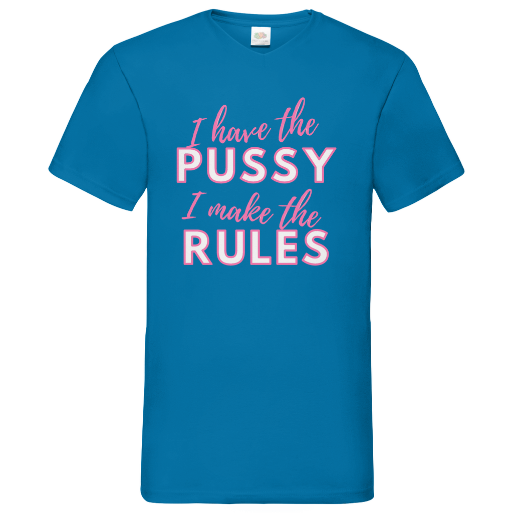 Pussy - V-Neck T-Shirt dark