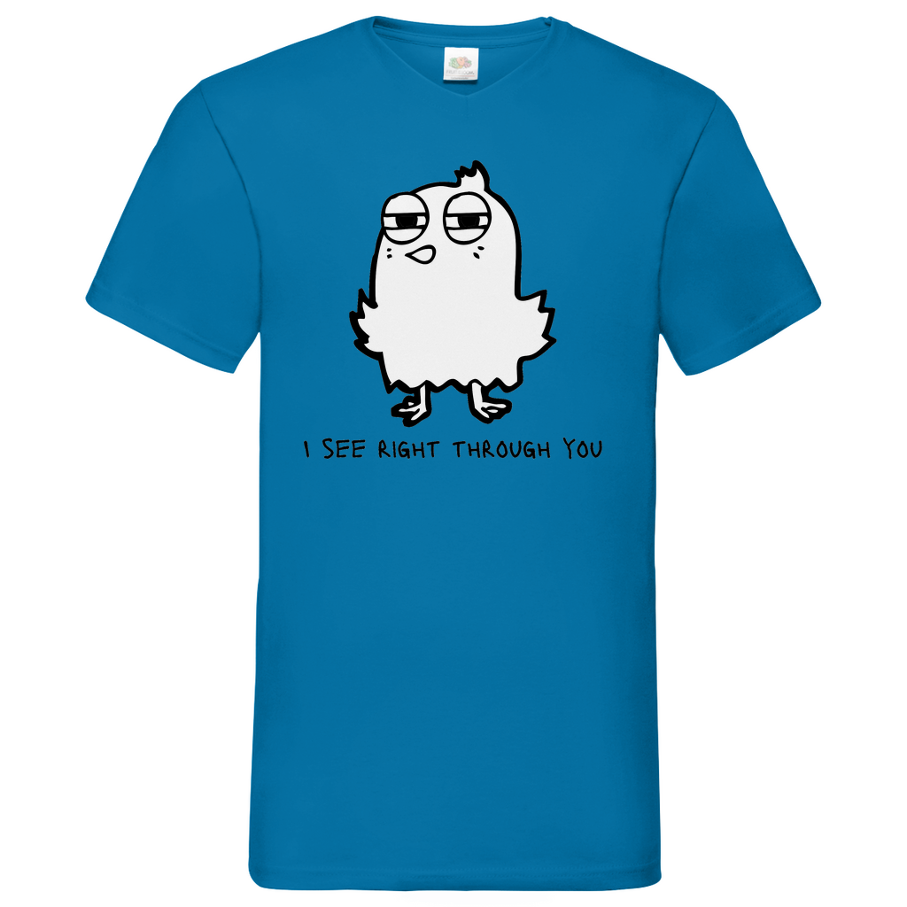 See you Bird - V-Neck T-Shirt - bright
