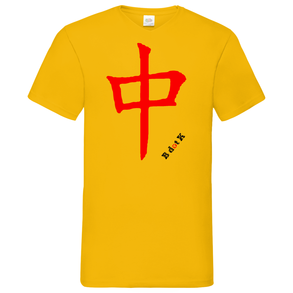 B dot K eco Red Dragon - V-Neck T-Shirt bright