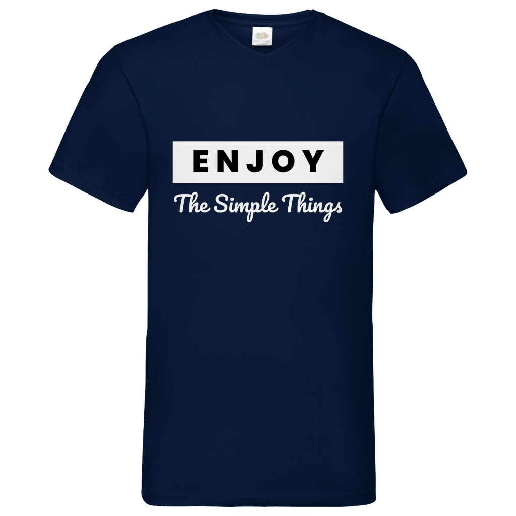 Simple Thinks- V-Neck T-Shirt dark