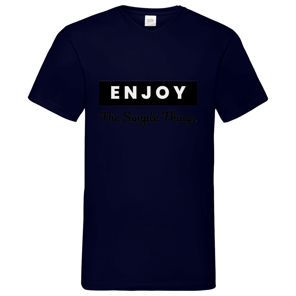 Think out of the Box- V-Neck T-Shirt dark