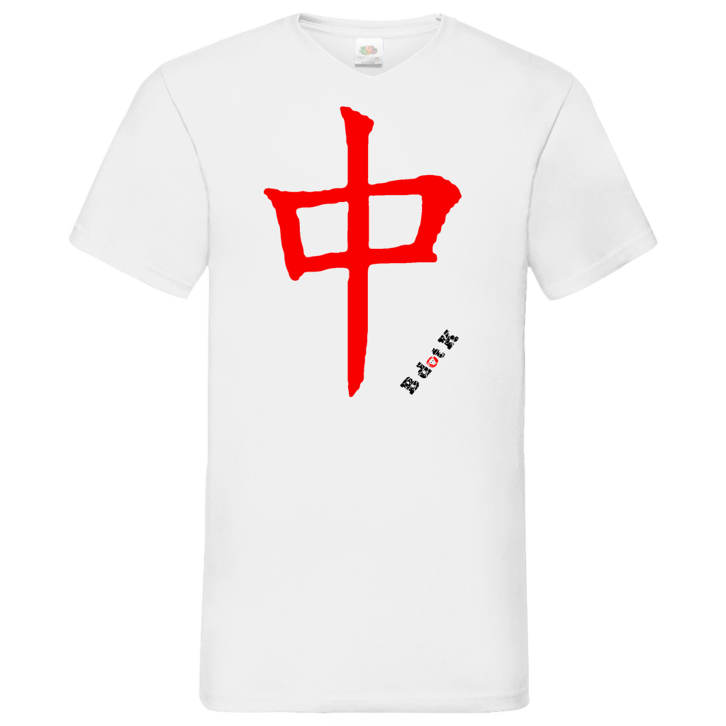 B dot K eco Red Dragon - V-Neck T-Shirt bright